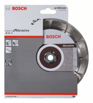 Алмазный отрезной круг Expert for Abrasive 150 x 22,23 x 2,4 x 12 mm 2608602608